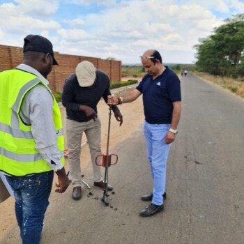 IPP undertaking DCP tests on a project called Accelerated Growth Corridor Road between Mkanda in Mchinji and Kasungu Dam funded by the Millennium Challenge Corporation of the United States of America (MCC) IPP undertaking DCP tests on a project called Accelerated Growth Corridor Road between Mkanda in Mchinji and Kasungu Dam funded by the Millennium Challenge Corporation of the United States of America (MCC)